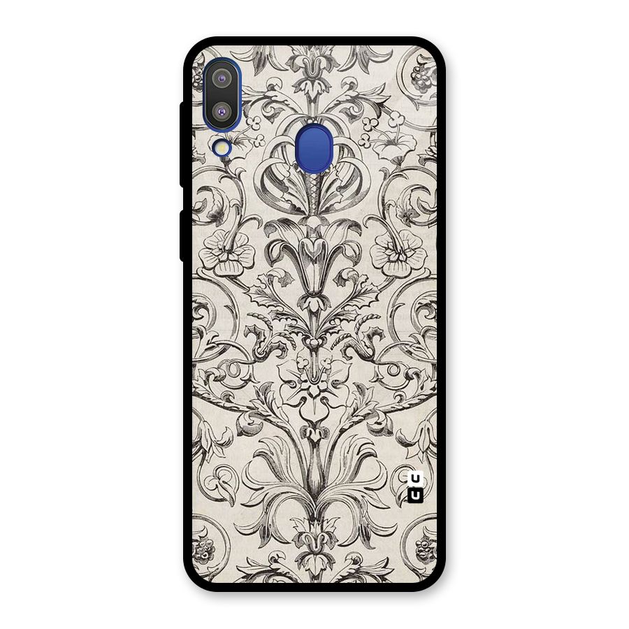Pleasing Artsy Design Glass Back Case for Galaxy M20