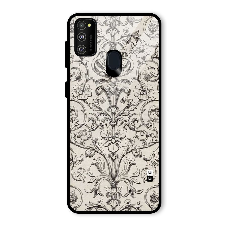 Pleasing Artsy Design Glass Back Case for Galaxy M30s
