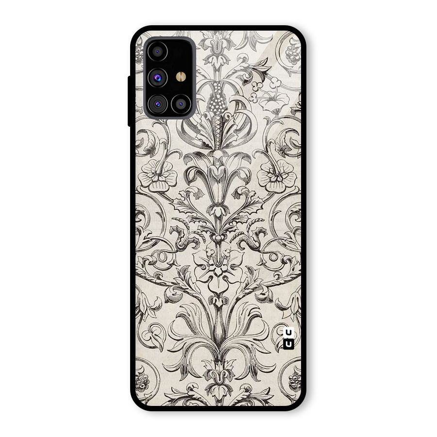 Pleasing Artsy Design Glass Back Case for Galaxy M31s