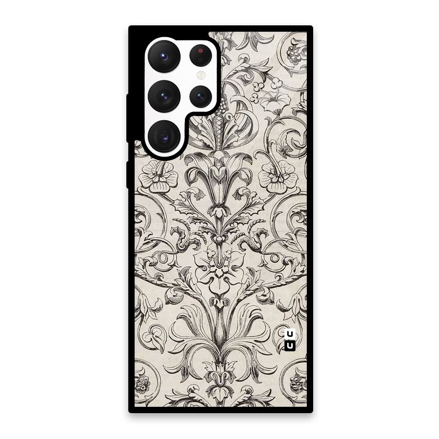 Pleasing Artsy Design Glass Back Case for Galaxy S22 Ultra 5G