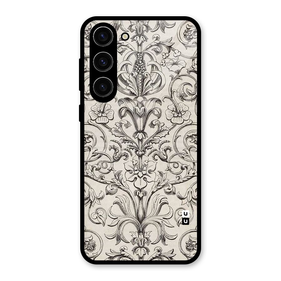 Pleasing Artsy Design Glass Back Case for Galaxy S23 Plus
