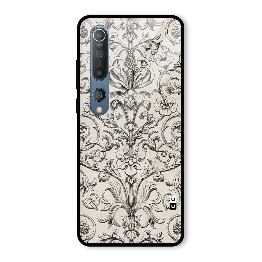 Pleasing Artsy Design Glass Back Case for Mi 10