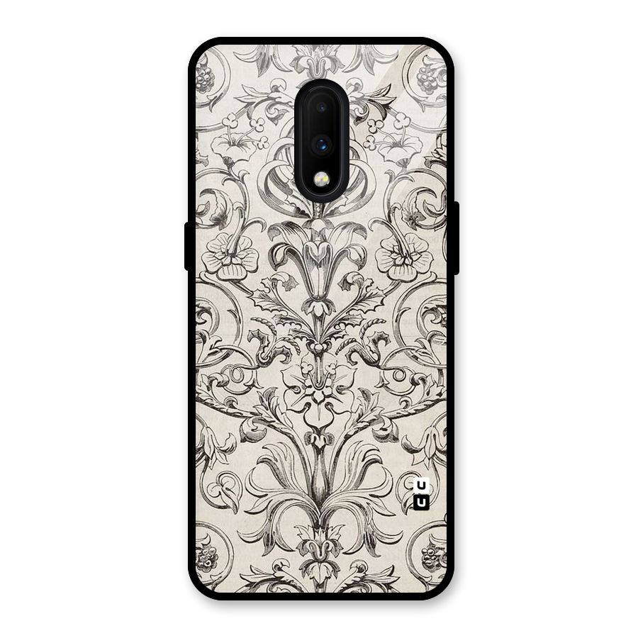 Pleasing Artsy Design Glass Back Case for OnePlus 7