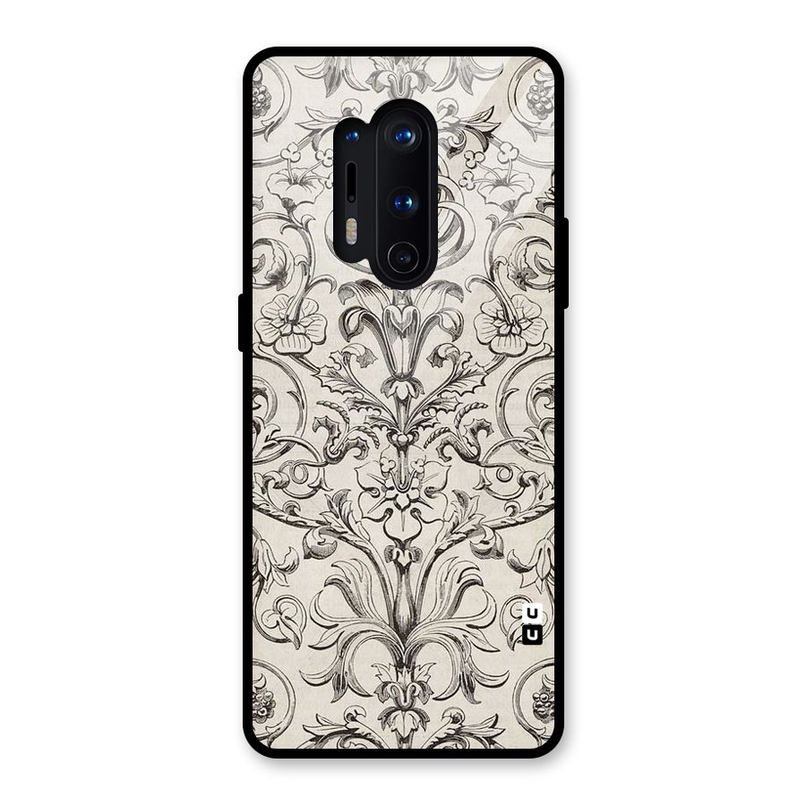 Pleasing Artsy Design Glass Back Case for OnePlus 8 Pro
