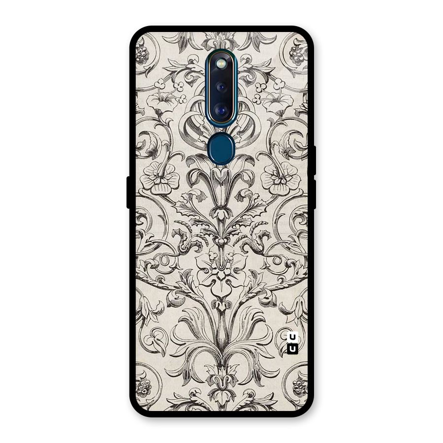 Pleasing Artsy Design Glass Back Case for Oppo F11 Pro