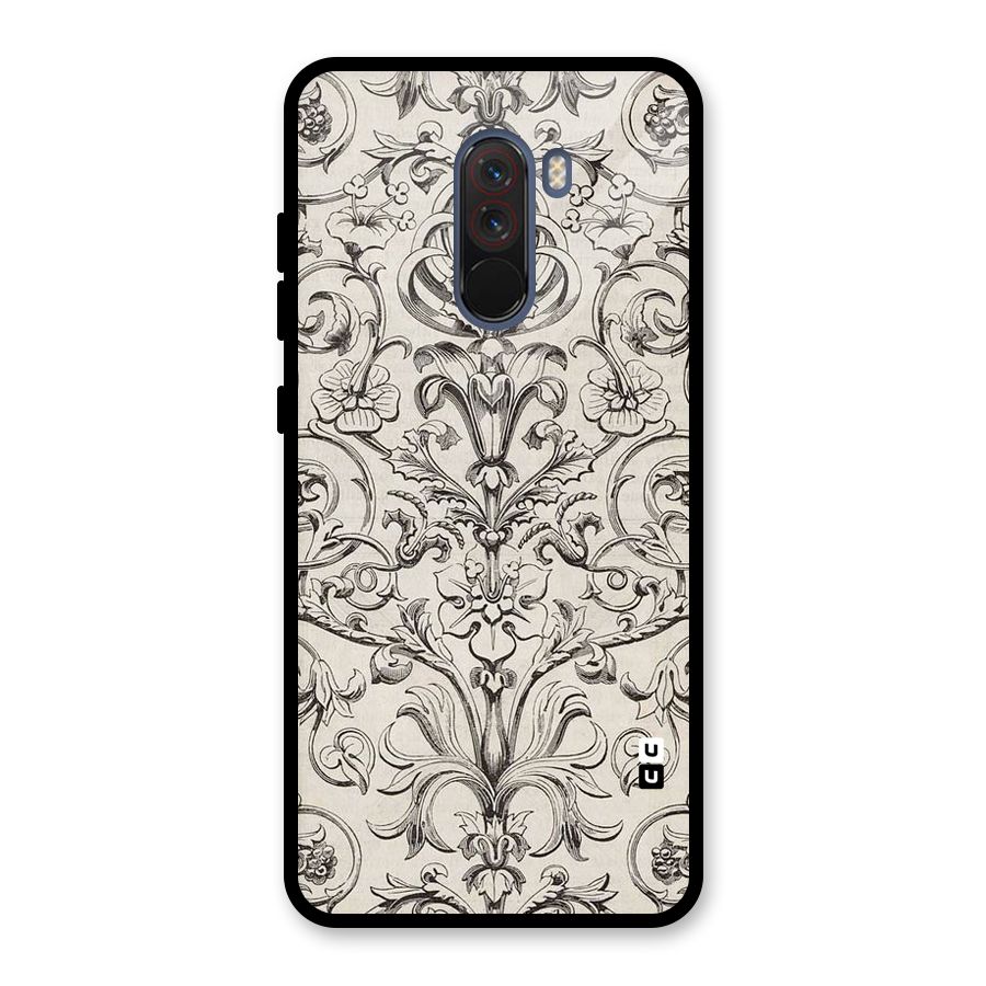 Pleasing Artsy Design Glass Back Case for Poco F1