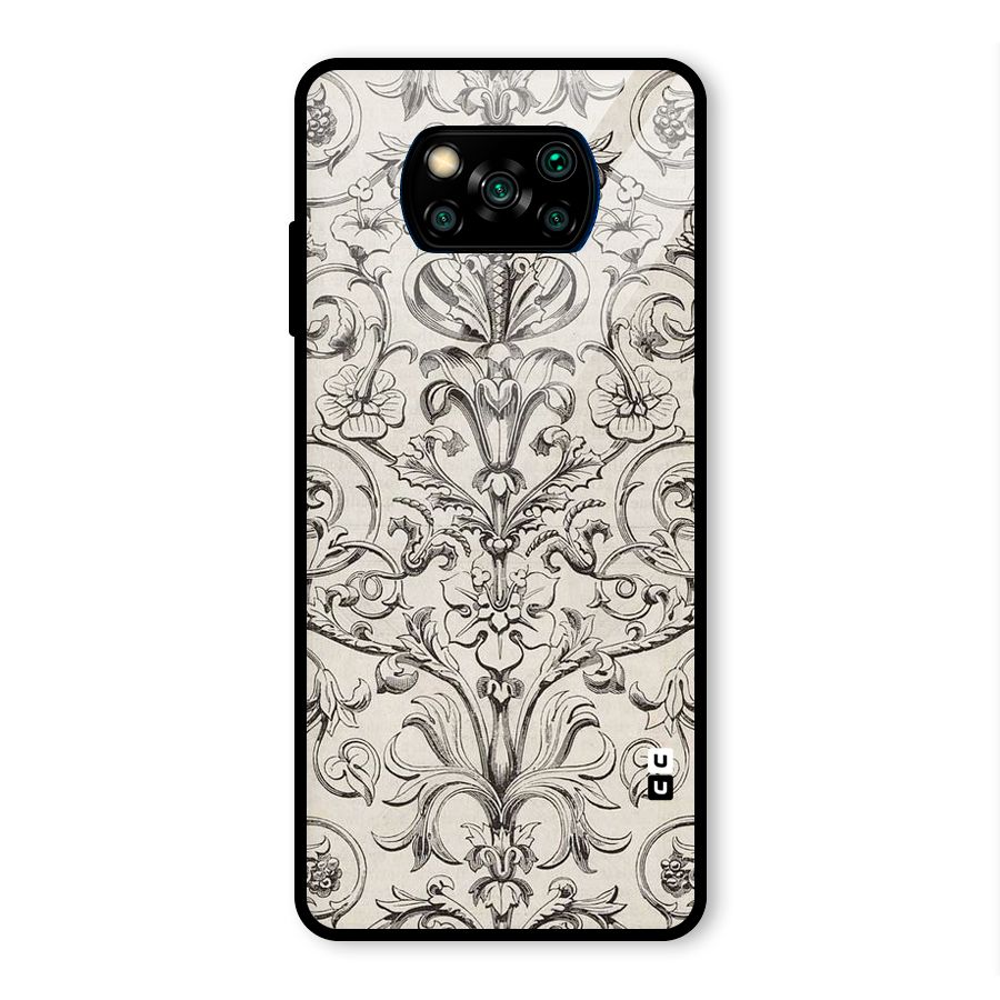 Pleasing Artsy Design Glass Back Case for Poco X3 Pro