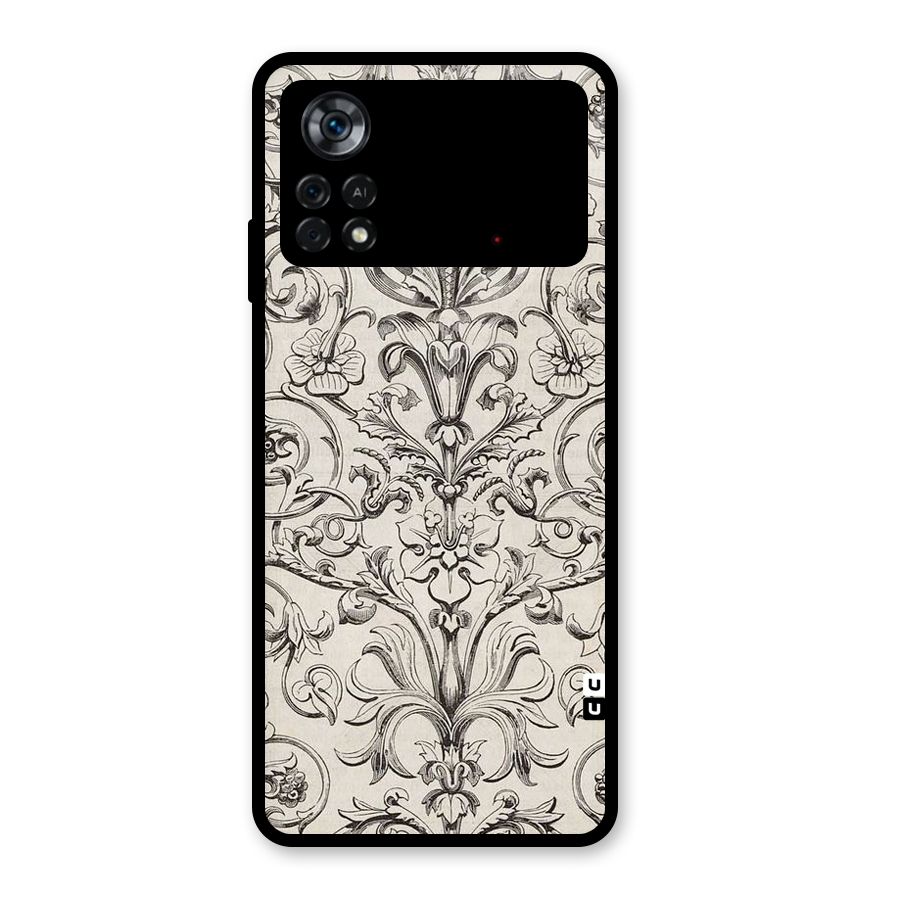 Pleasing Artsy Design Glass Back Case for Poco X4 Pro 5G