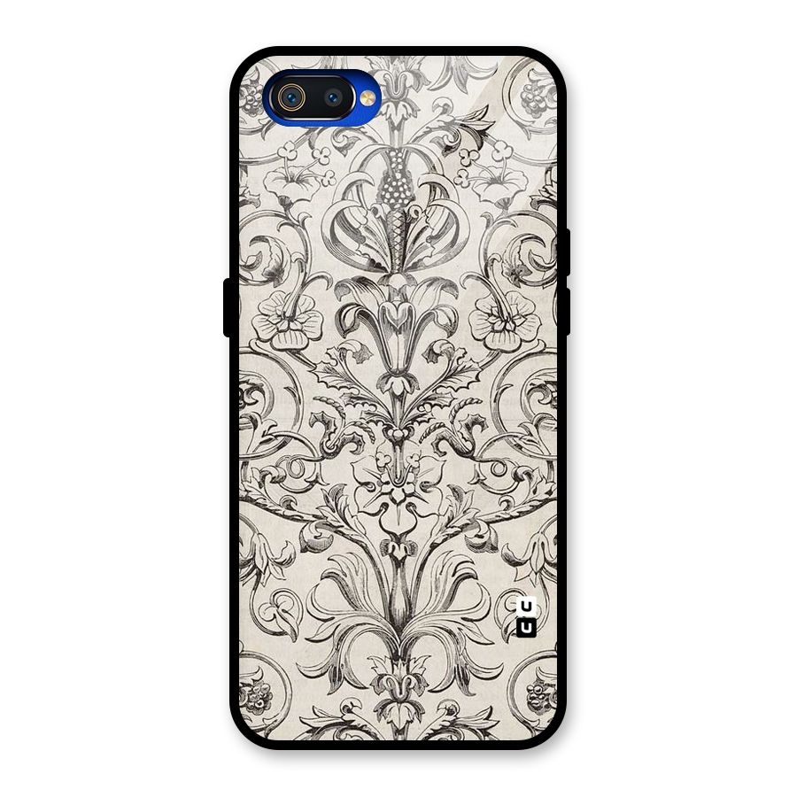 Pleasing Artsy Design Glass Back Case for Realme C2