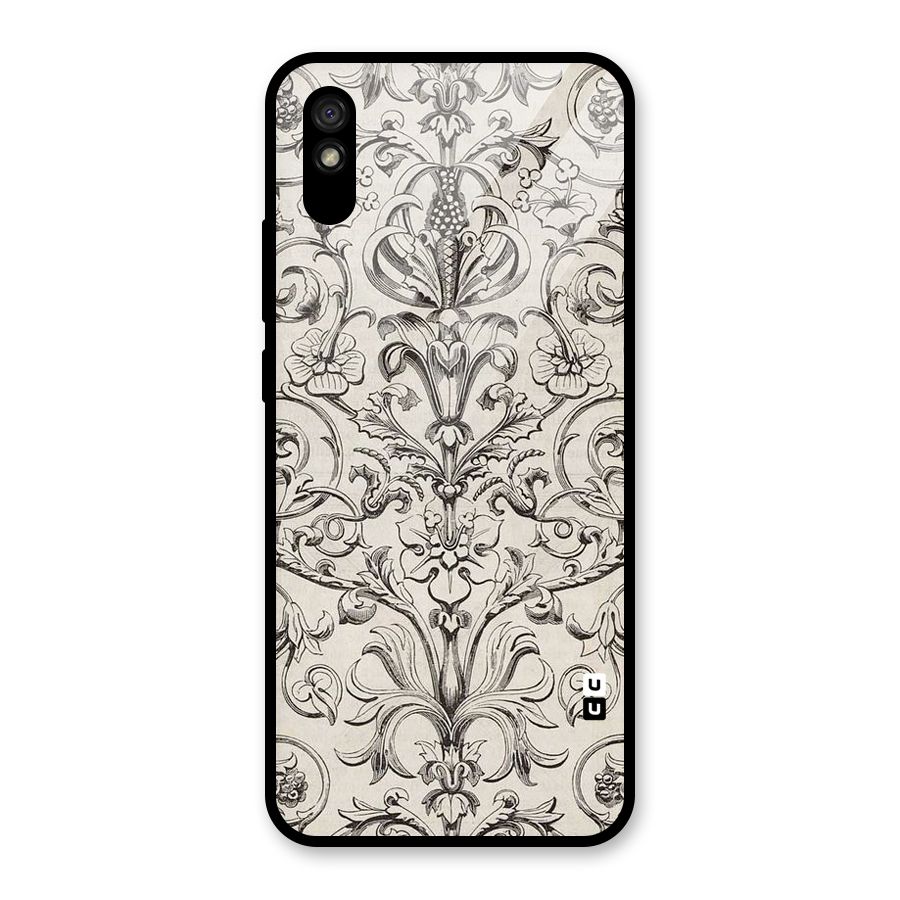 Pleasing Artsy Design Glass Back Case for Redmi 9A