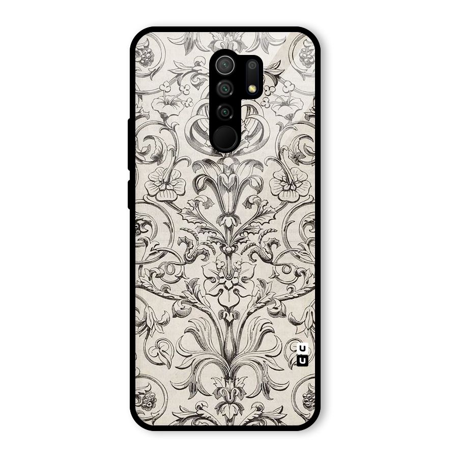 Pleasing Artsy Design Glass Back Case for Redmi 9 Prime