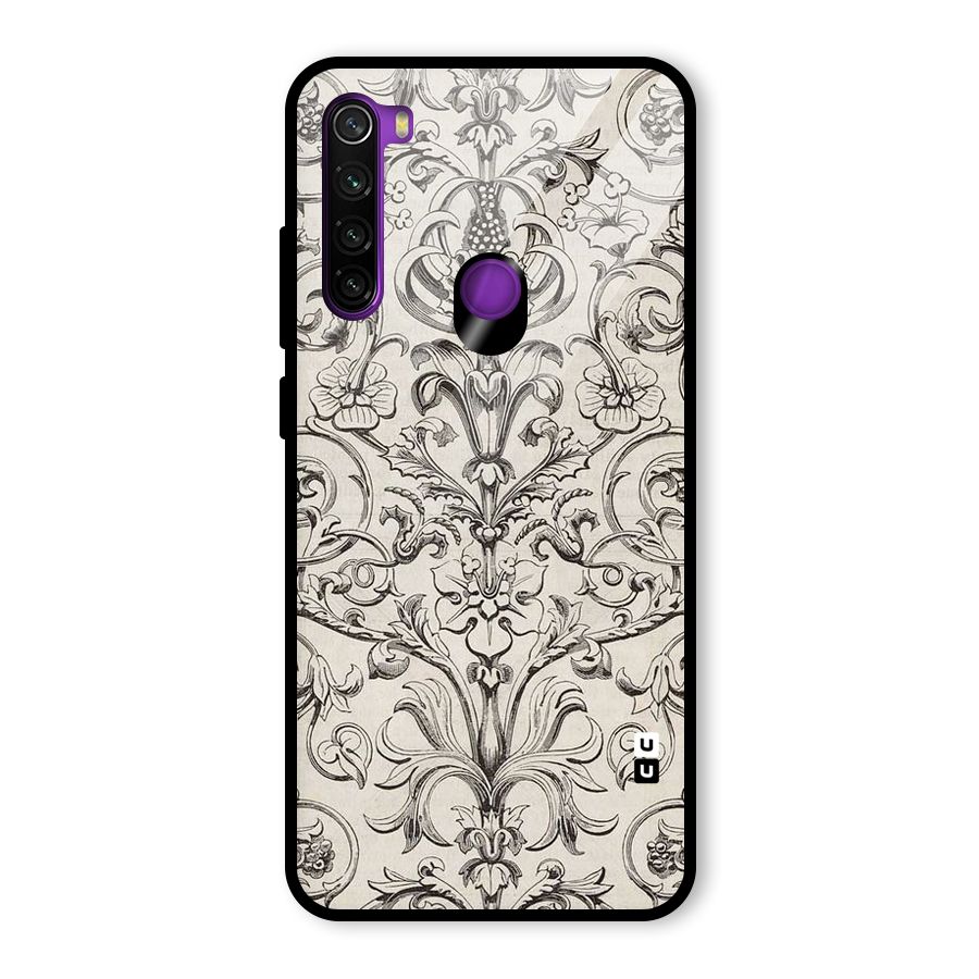 Pleasing Artsy Design Glass Back Case for Redmi Note 8