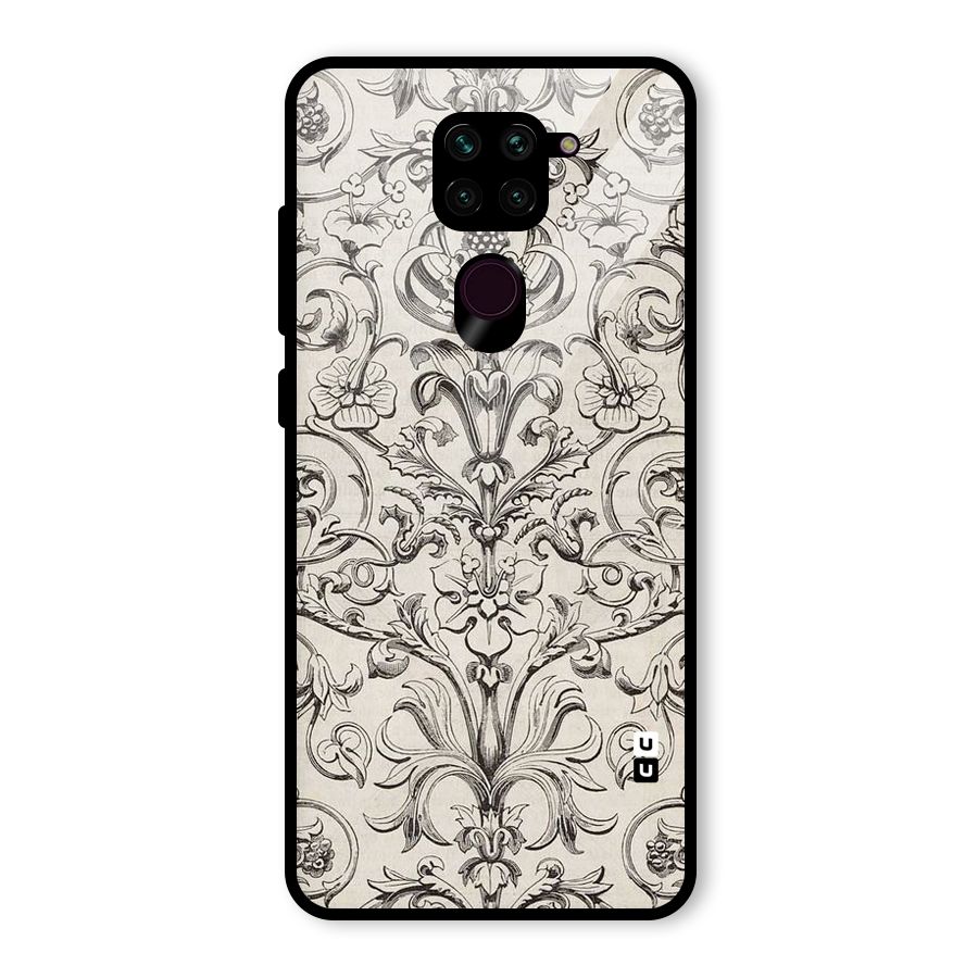 Pleasing Artsy Design Glass Back Case for Redmi Note 9