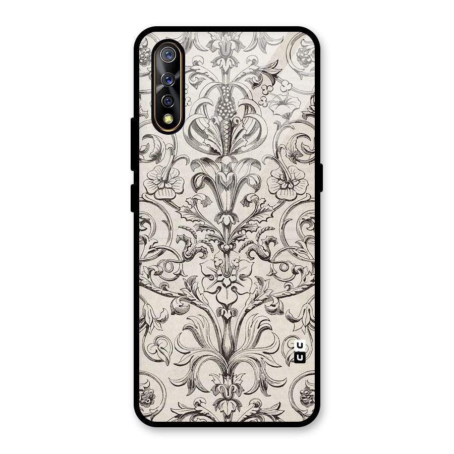 Pleasing Artsy Design Glass Back Case for Vivo S1