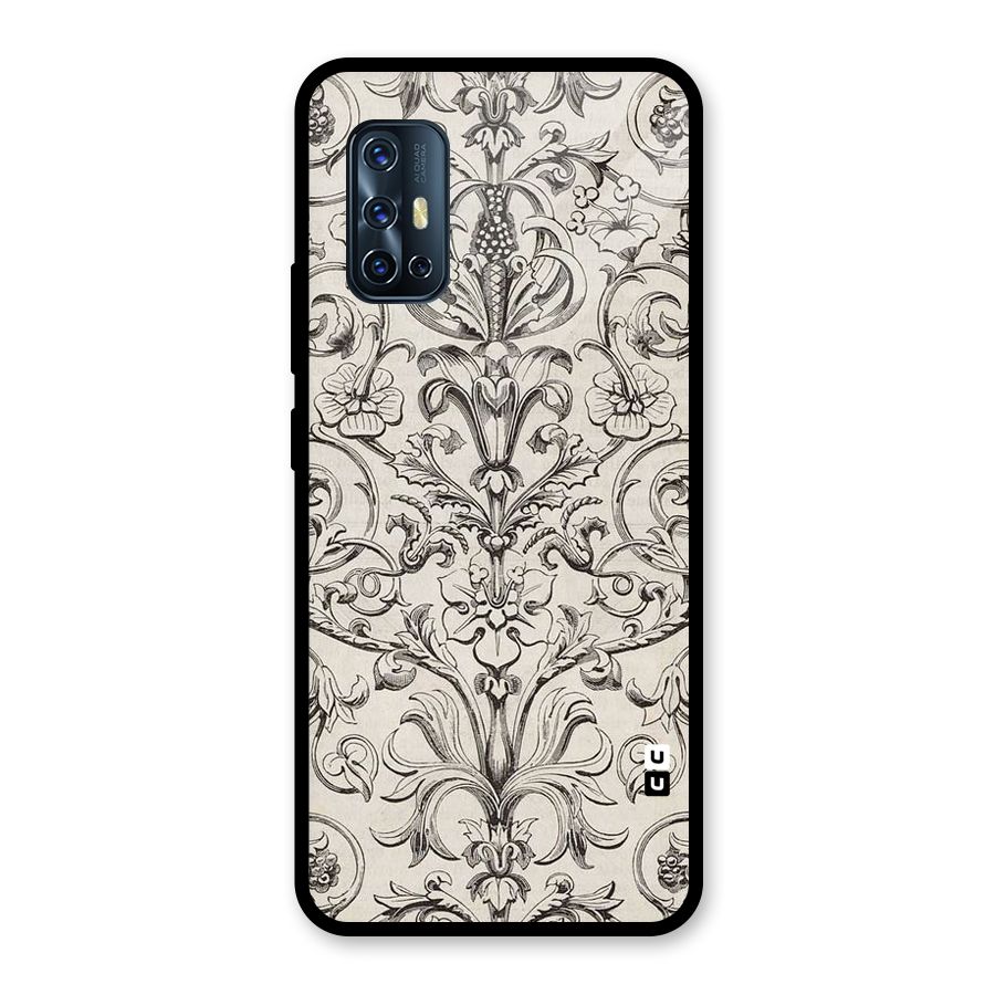 Pleasing Artsy Design Glass Back Case for Vivo V17