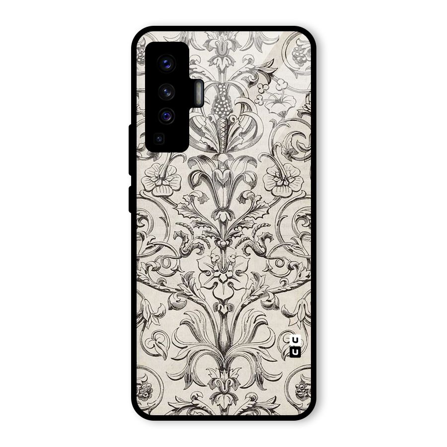 Pleasing Artsy Design Glass Back Case for Vivo X50