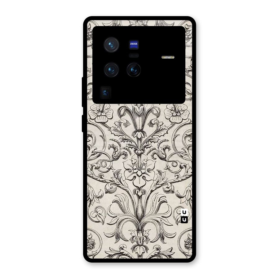 Pleasing Artsy Design Glass Back Case for Vivo X80 Pro