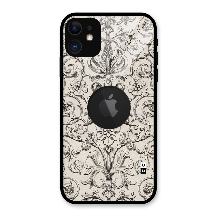 Pleasing Artsy Design Glass Back Case for iPhone 11 Logo Cut