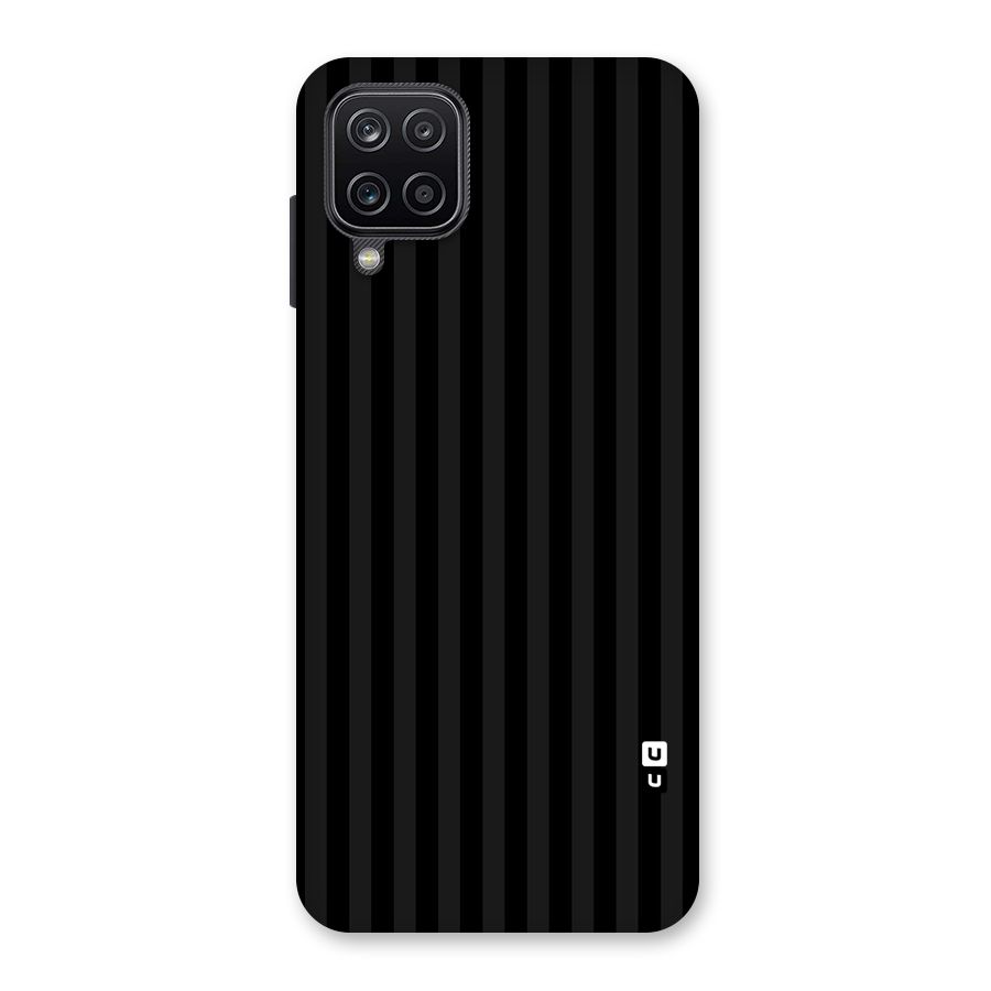 Pleasing Dark Stripes Back Case for Galaxy A12