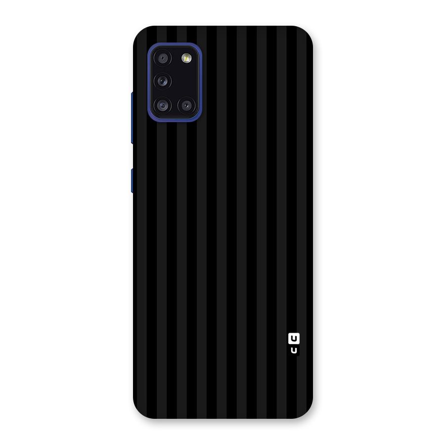 Pleasing Dark Stripes Back Case for Galaxy A31