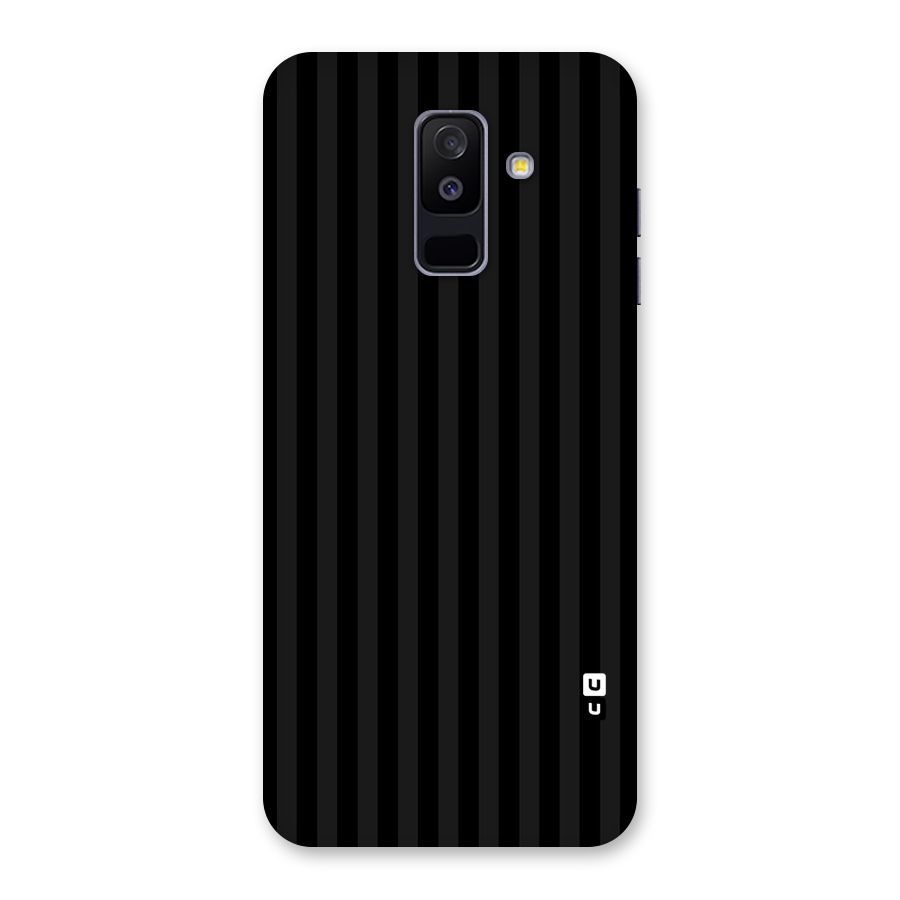 Pleasing Dark Stripes Back Case for Galaxy A6 Plus