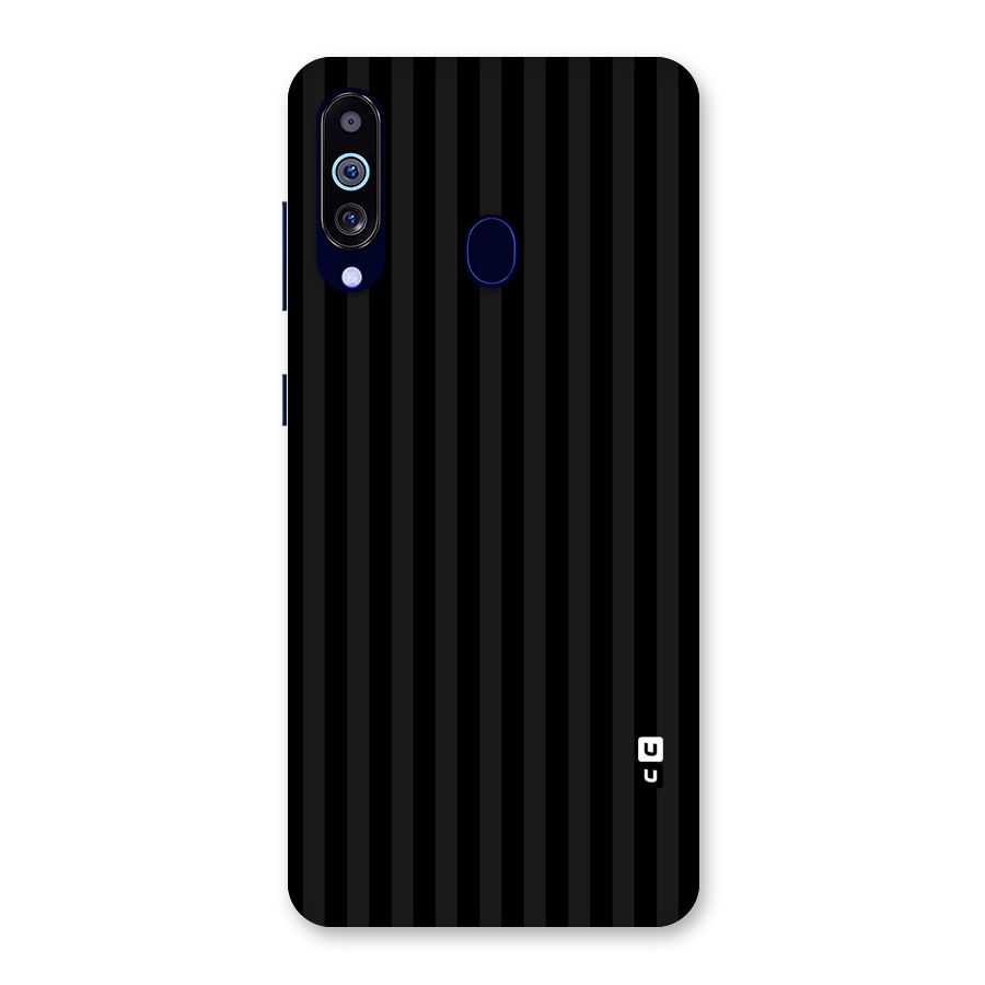 Pleasing Dark Stripes Back Case for Galaxy A60