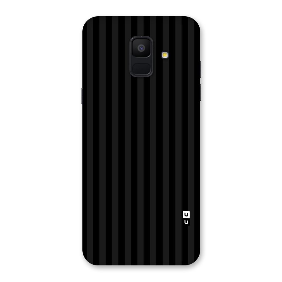 Pleasing Dark Stripes Back Case for Galaxy A6 (2018)