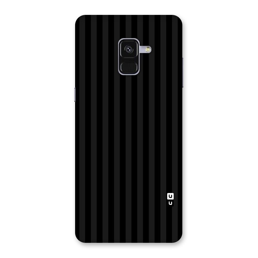 Pleasing Dark Stripes Back Case for Galaxy A8 Plus