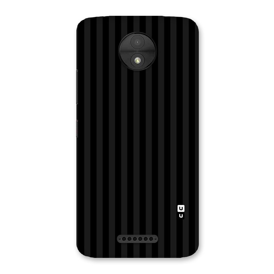 Pleasing Dark Stripes Back Case for Moto C