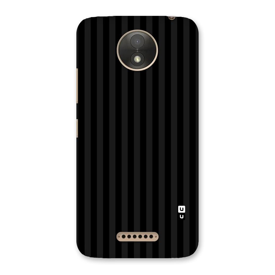 Pleasing Dark Stripes Back Case for Moto C Plus