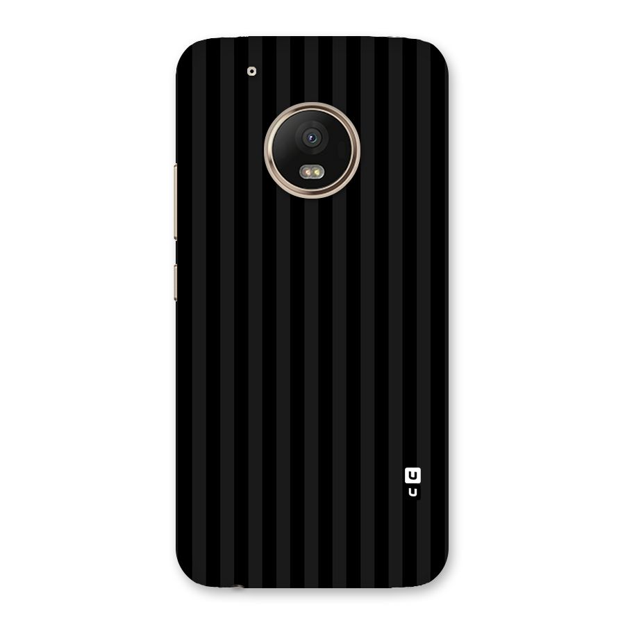 Pleasing Dark Stripes Back Case for Moto G5 Plus