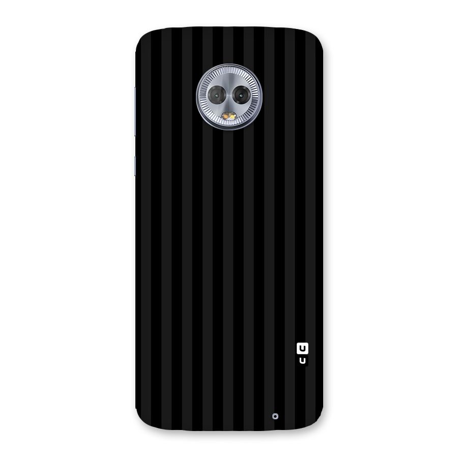 Pleasing Dark Stripes Back Case for Moto G6 Plus
