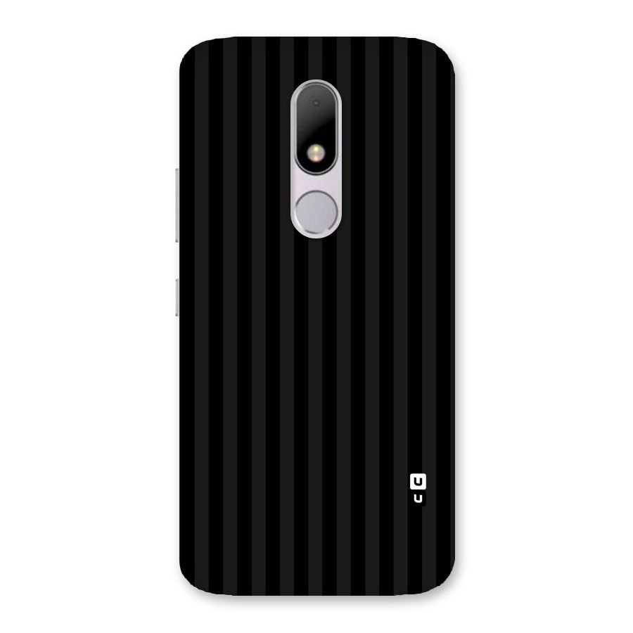 Pleasing Dark Stripes Back Case for Moto M