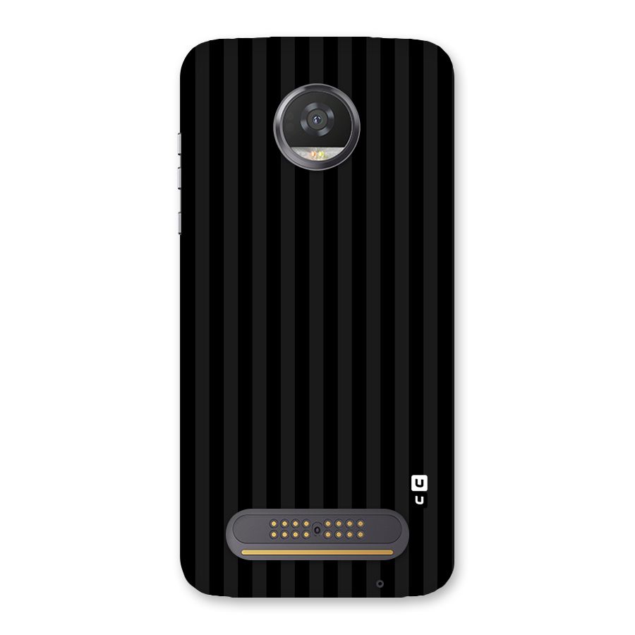 Pleasing Dark Stripes Back Case for Moto Z2 Play