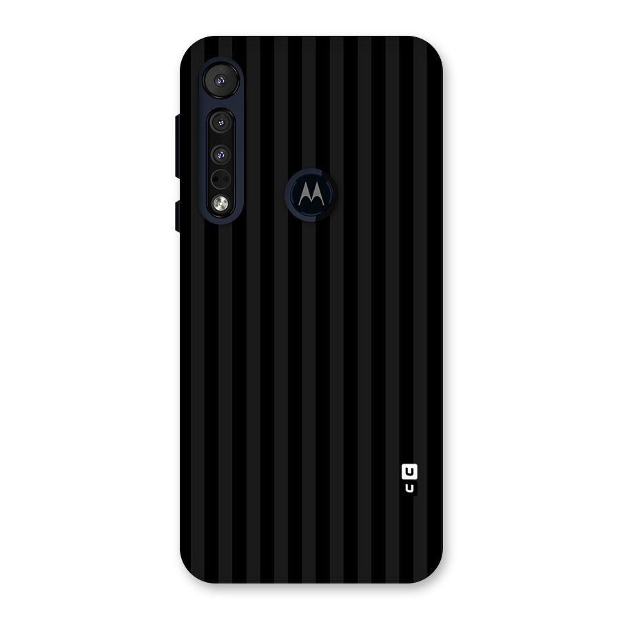 Pleasing Dark Stripes Back Case for Motorola One Macro
