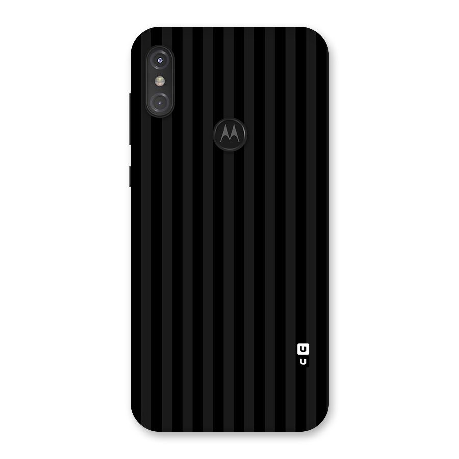 Pleasing Dark Stripes Back Case for Motorola One Power