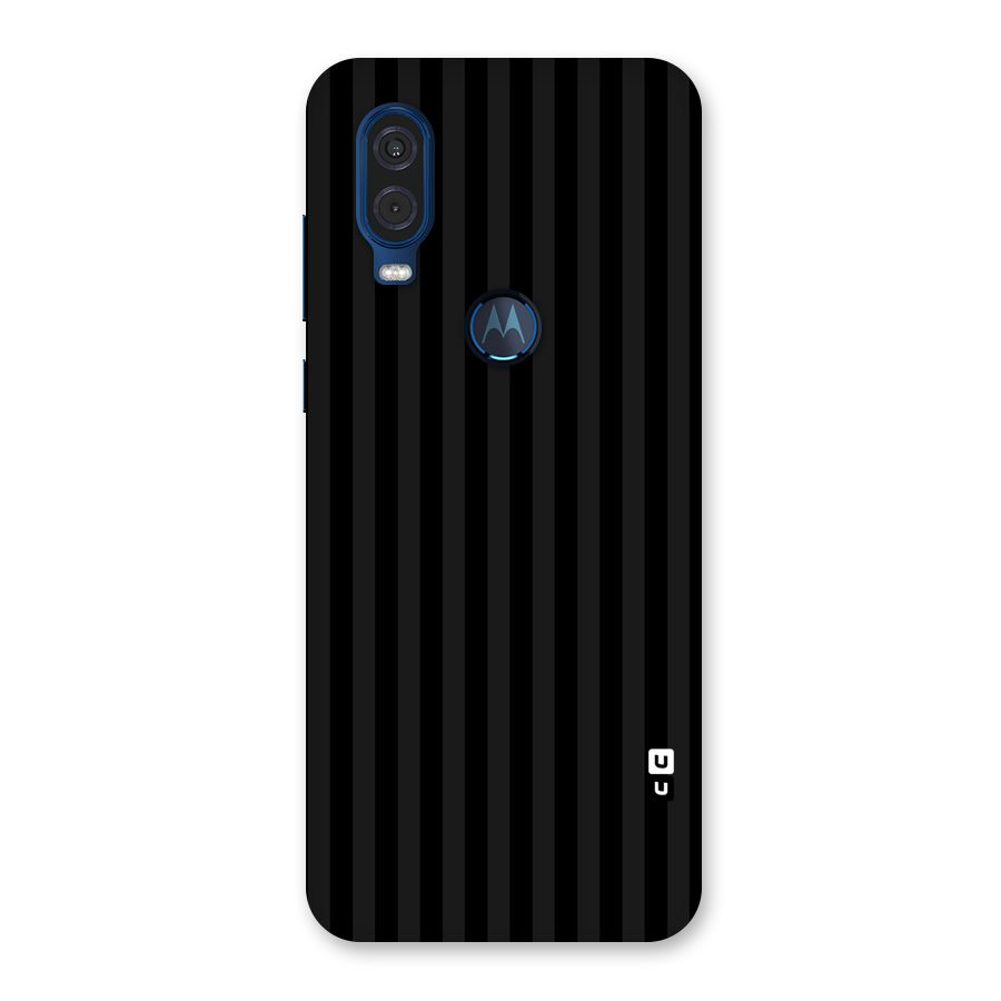 Pleasing Dark Stripes Back Case for Motorola One Vision