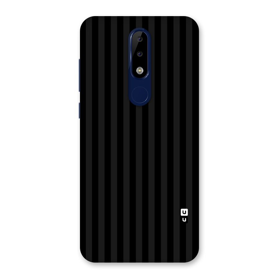 Pleasing Dark Stripes Back Case for Nokia 5.1 Plus
