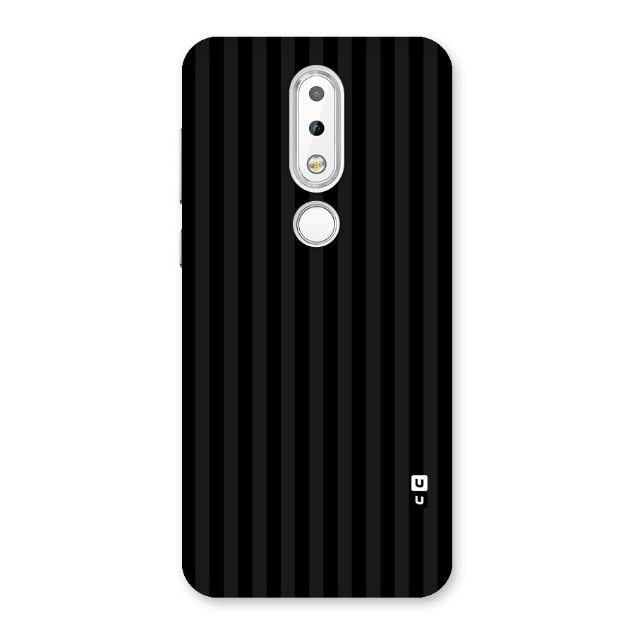 Pleasing Dark Stripes Back Case for Nokia 6.1 Plus