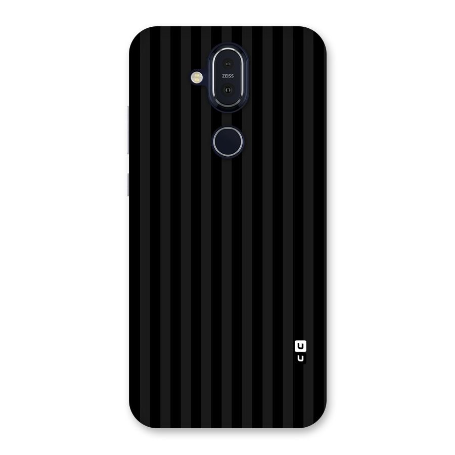Pleasing Dark Stripes Back Case for Nokia 8.1