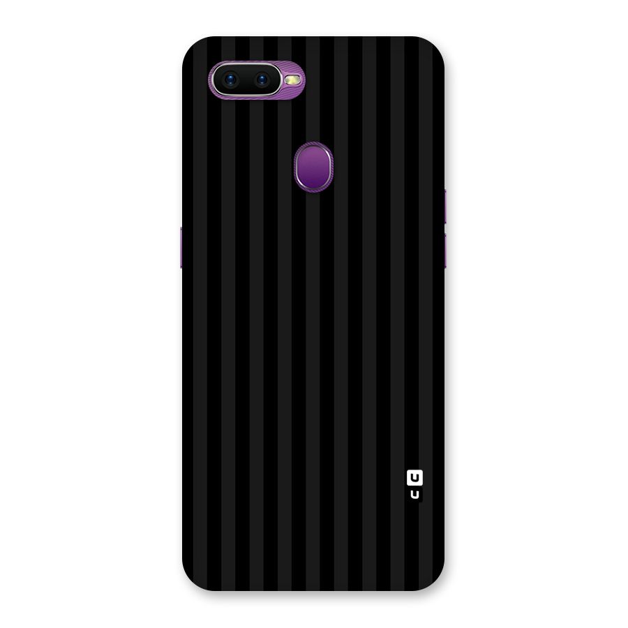 Pleasing Dark Stripes Back Case for Oppo F9