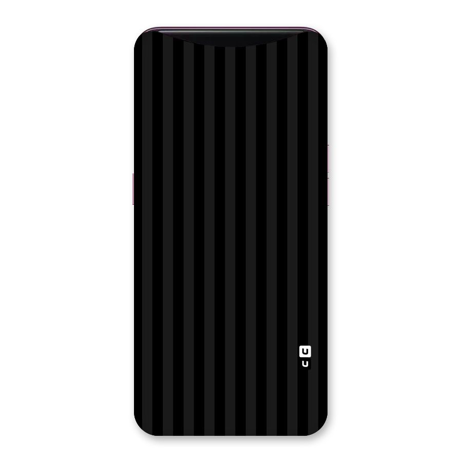 Pleasing Dark Stripes Back Case for Oppo Find X