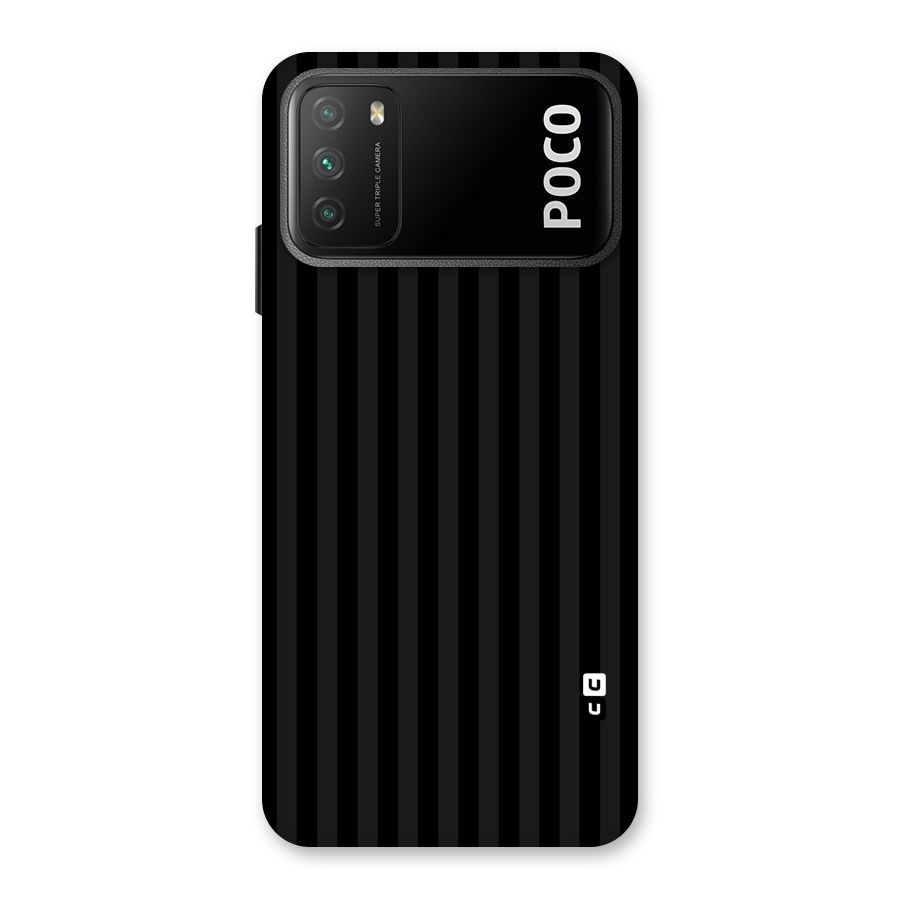 Pleasing Dark Stripes Back Case for Poco M3
