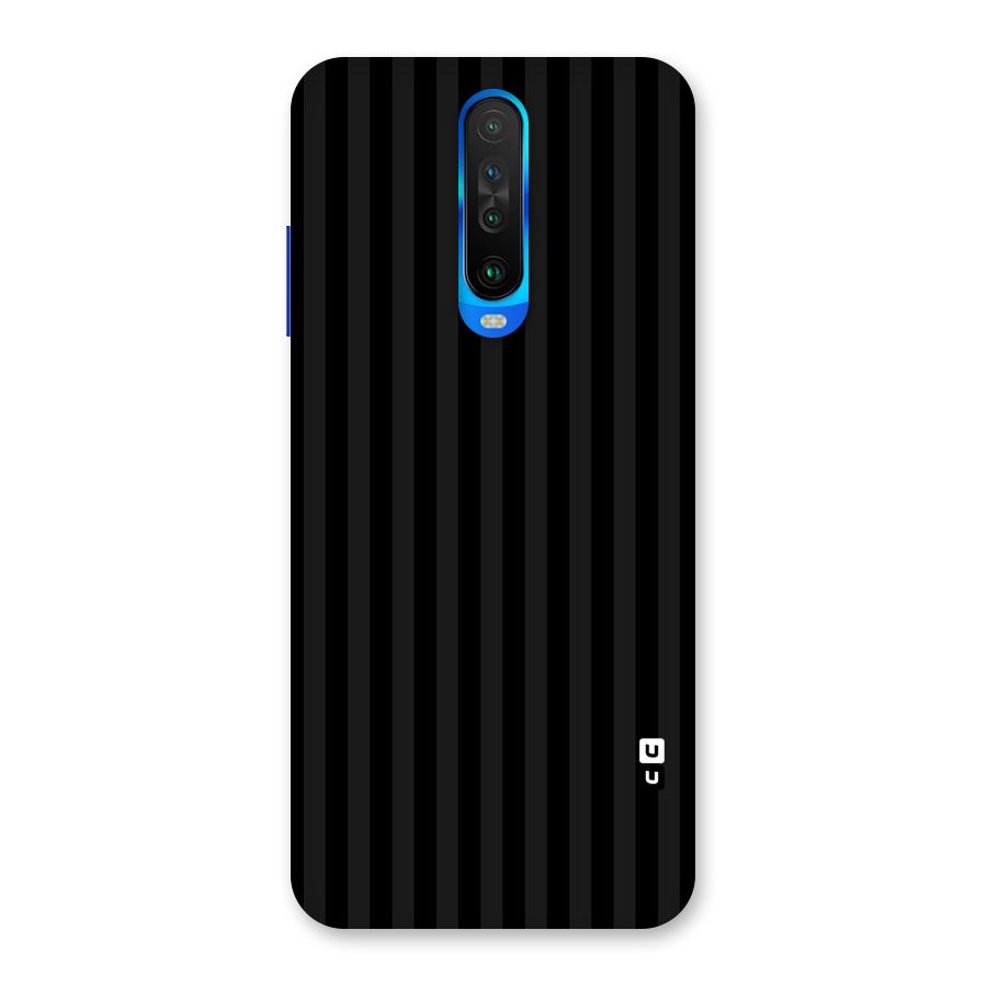 Pleasing Dark Stripes Back Case for Poco X2
