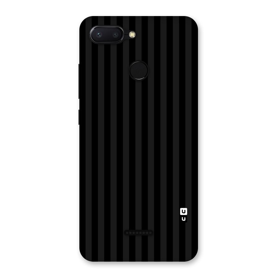 Pleasing Dark Stripes Back Case for Redmi 6