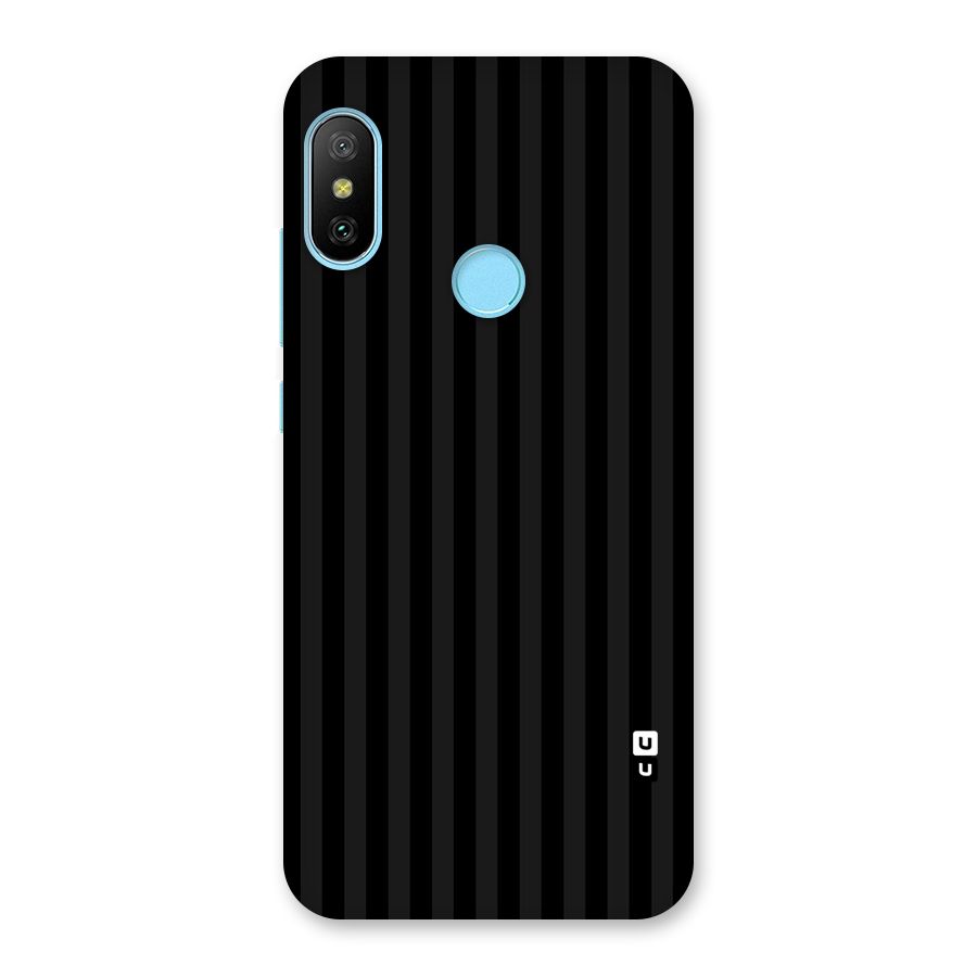 Pleasing Dark Stripes Back Case for Redmi 6 Pro