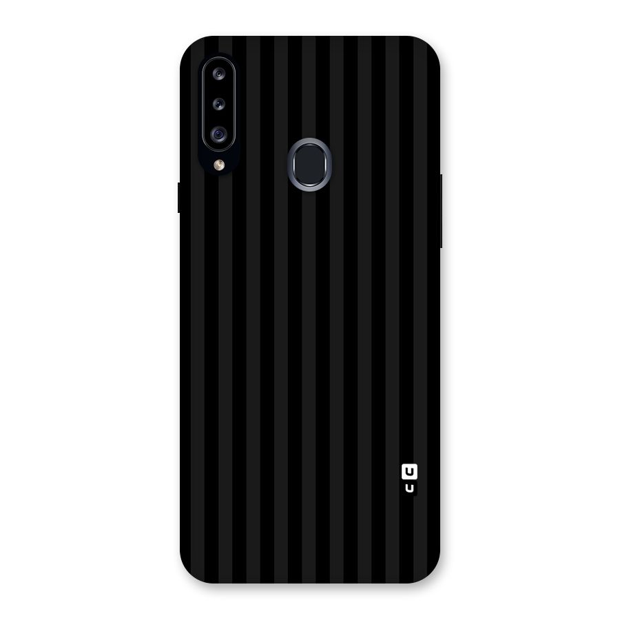 Pleasing Dark Stripes Back Case for Samsung Galaxy A20s