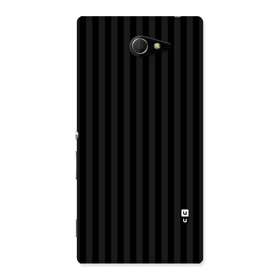 Pleasing Dark Stripes Back Case for Sony Xperia M2