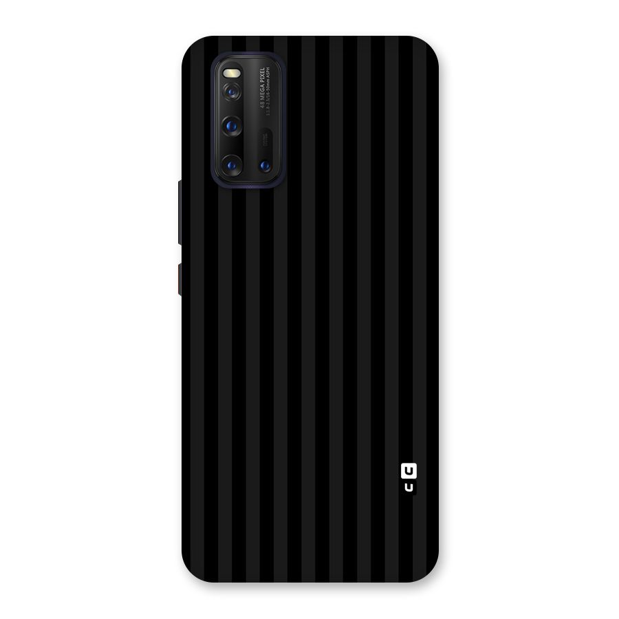 Pleasing Dark Stripes Back Case for Vivo iQOO 3