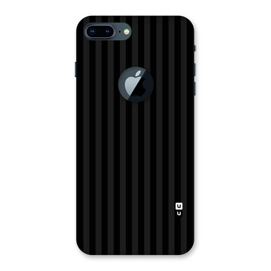Pleasing Dark Stripes Back Case for iPhone 7 Plus Logo Cut